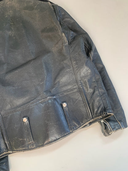 XL 1970s Harley Davidson Leather Biker Jacket