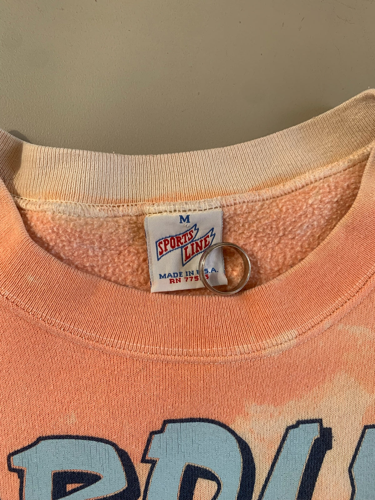 Medium 1993 Carolina Tar Heels Over Dye Sweatshirt