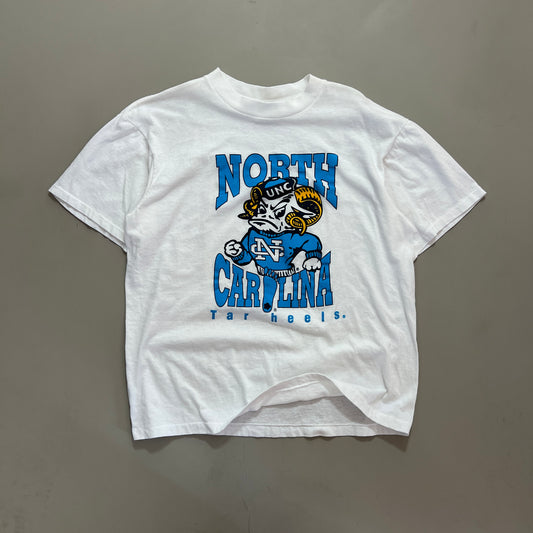 Large 90s North Carolina Tar Heels Boot T-shirt