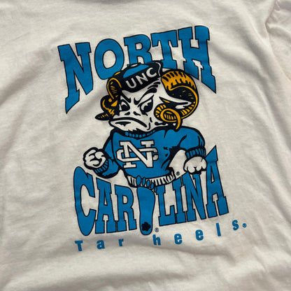 Large 90s North Carolina Tar Heels Boot T-shirt
