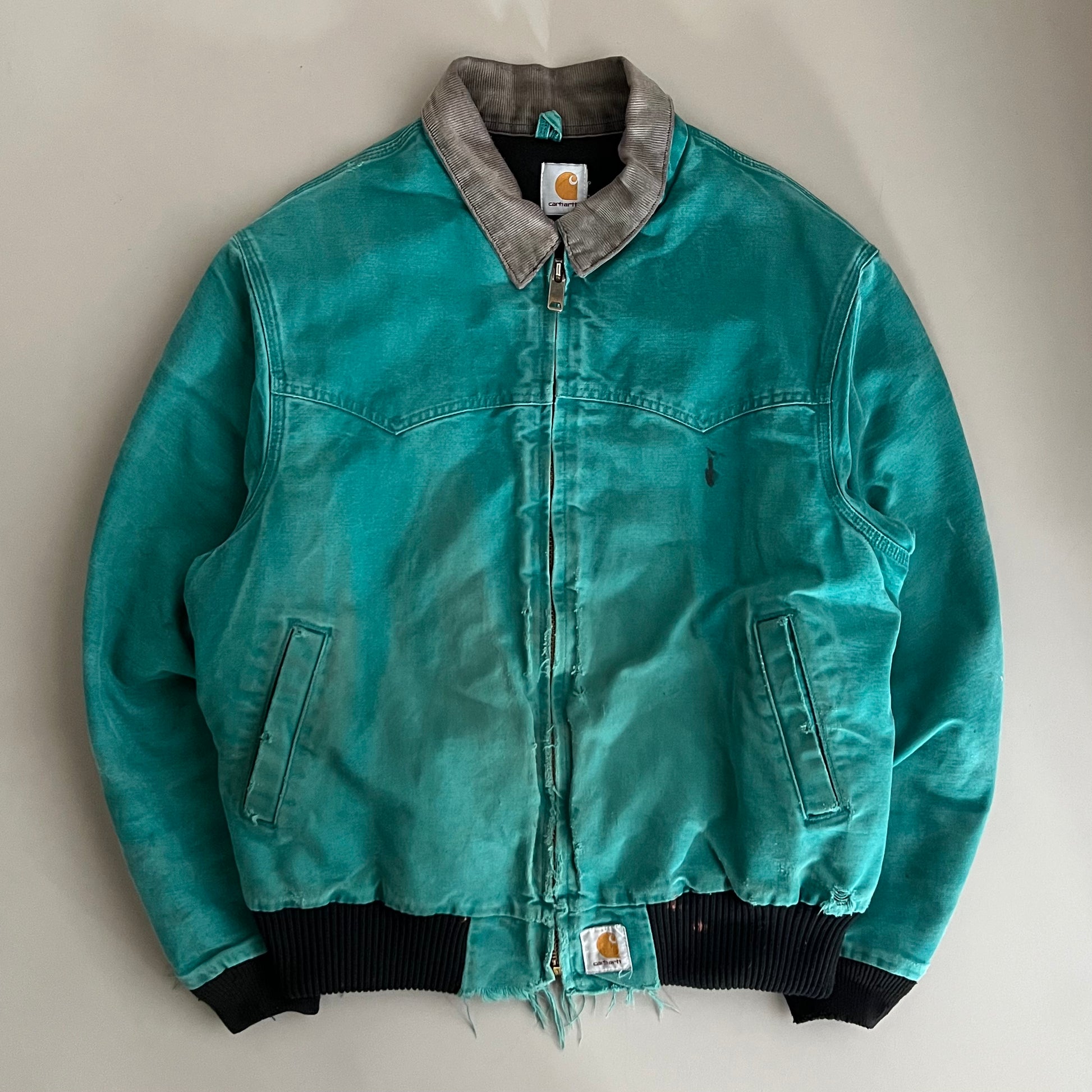 Large 90s Heavily Distressed Carhartt Santa Fe Jacket Large 90s Heavily Distressed Carhartt Santa Fe Jacket