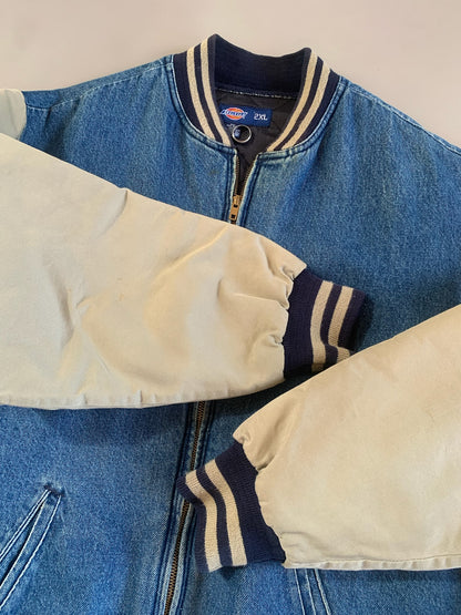 XXL 2000s Dickies Denim Varsity Style Jacket