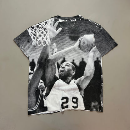 XL 90s UNC Tar Heels Basketball AOP T-shirt