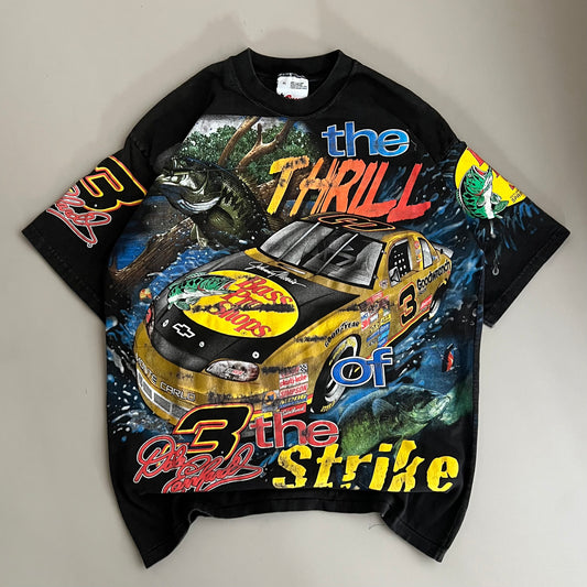 XL 1998 Dale Earnhardt Bass Pro Shop AOP T-shirt