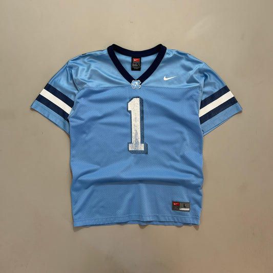 Youth Large 2000s UNC Tar Heels Nike Football Jersey