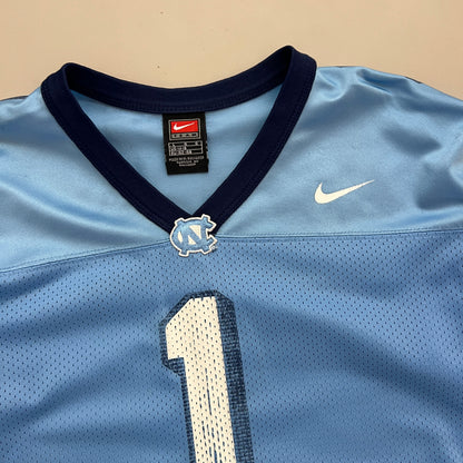Youth Large 2000s UNC Tar Heels Nike Football Jersey