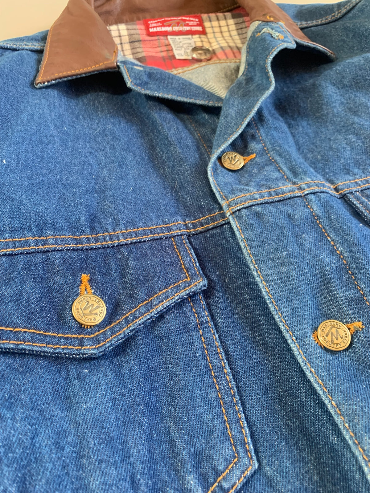 XL 1990s Marlboro Country Store Denim Jacket