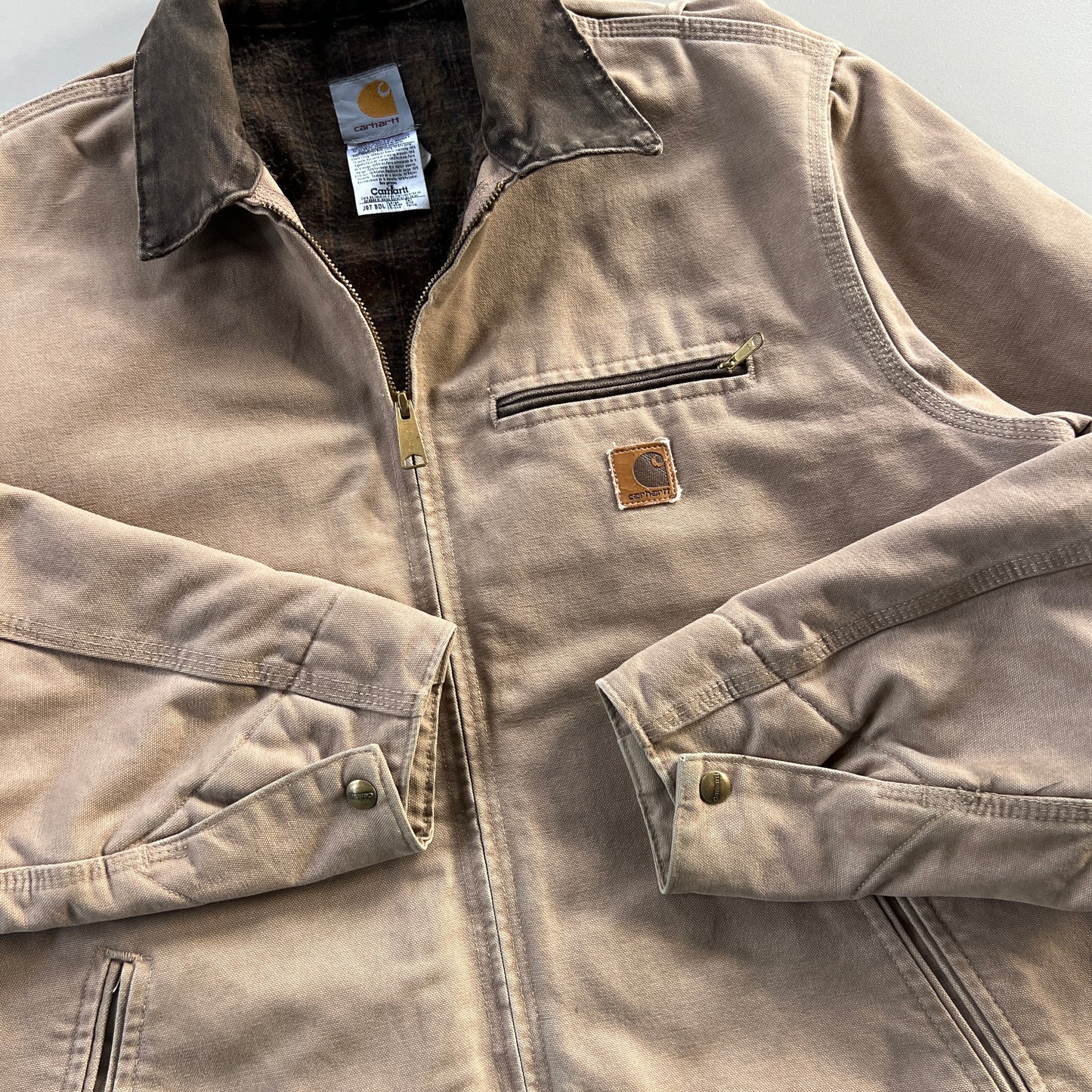 Large Tan Carhartt Detroit J97 Jacket