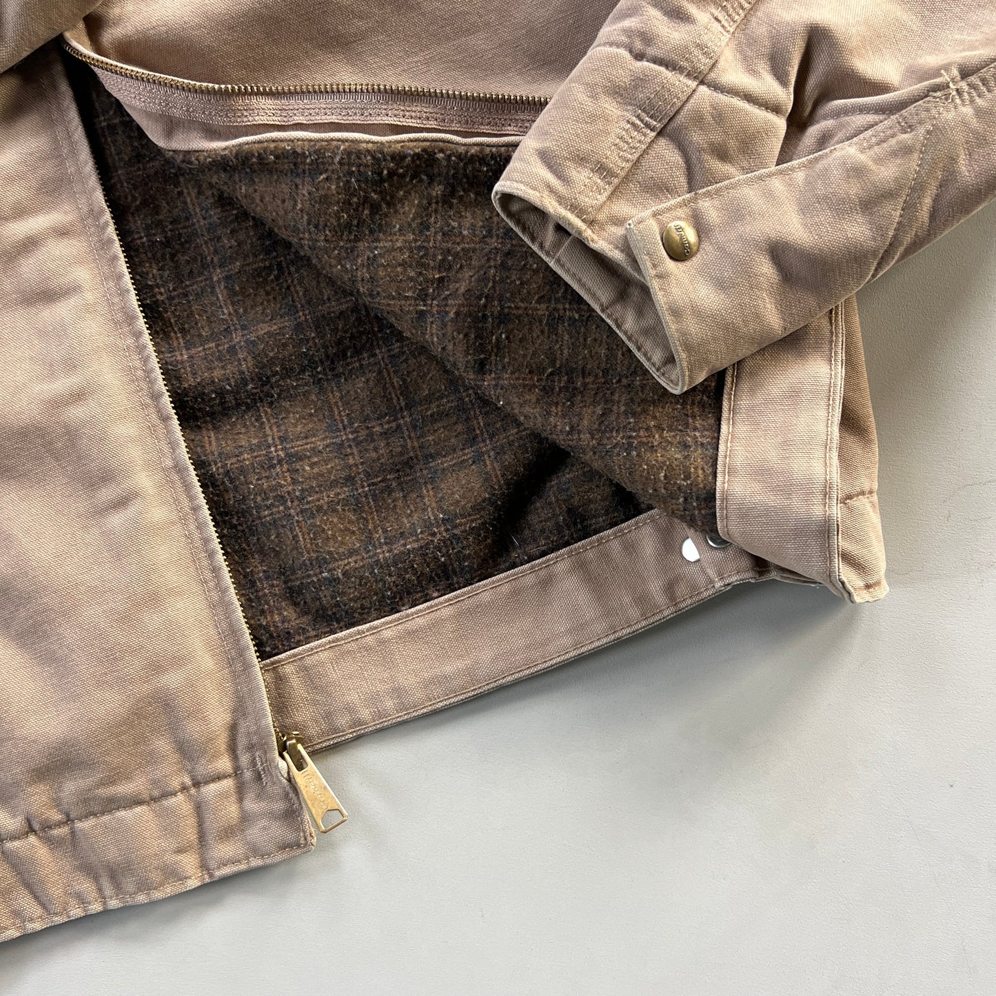 Large Tan Carhartt Detroit J97 Jacket