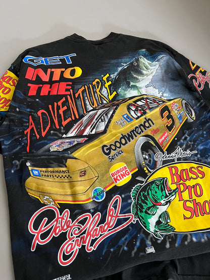 XL 1998 Dale Earnhardt Bass Pro Shop AOP T-shirt