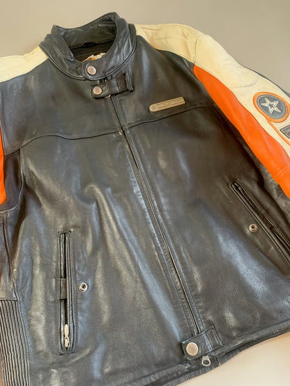 XL Harley Davidson Leather Biker Jacket