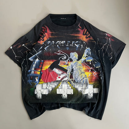 XL 1991 Metallica Master of Puppets AOP T-shirt