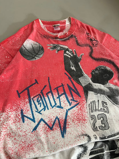 XL 90s Chicago Bulls Michael Jordan AOP T-shirt