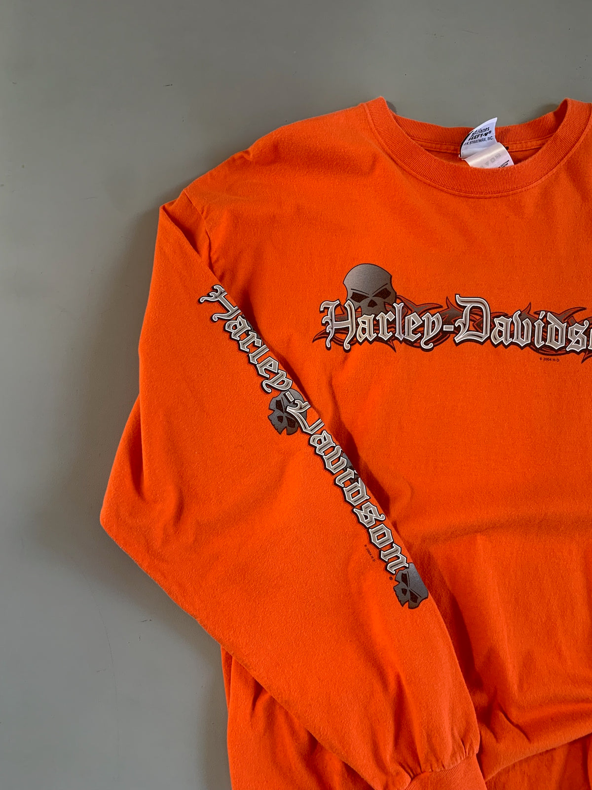 XL 2004 Harley Davidson Skull Long Sleeve T-shirt