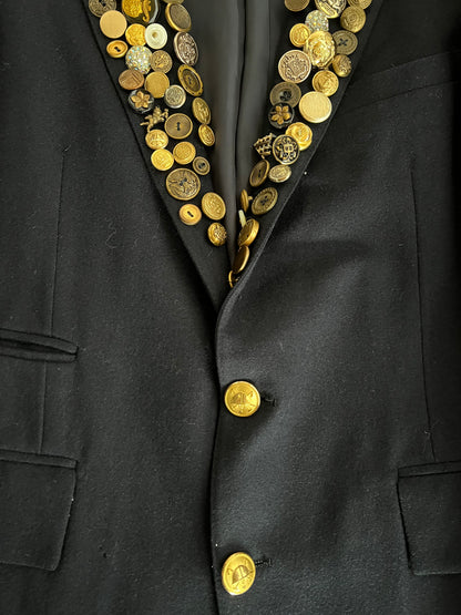 Large 90s Polo by Ralph Lauren Studded Blazer