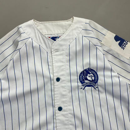 Medium 1990s Duke University Pinstripe Starter Baseball Jersey