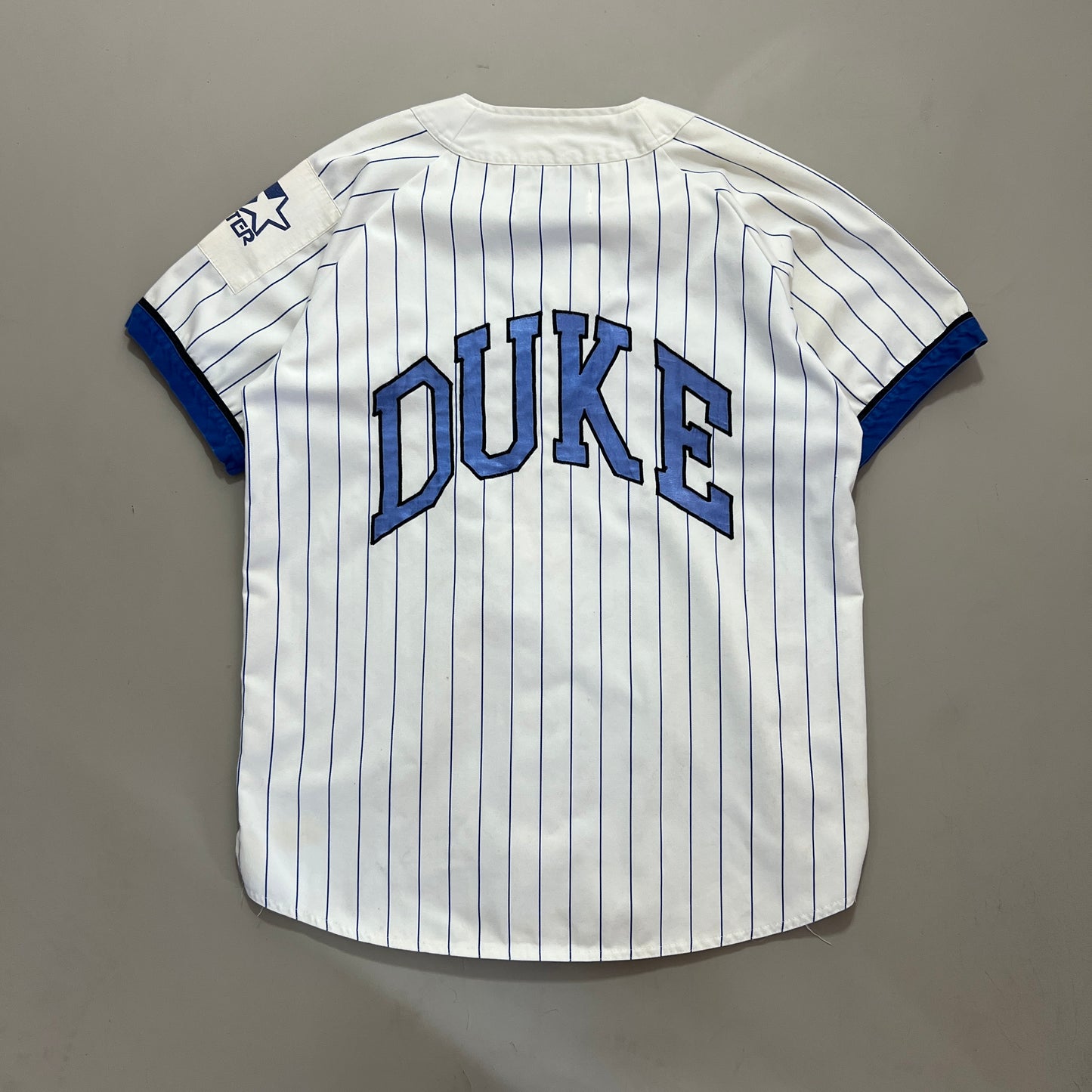 Medium 1990s Duke University Pinstripe Starter Baseball Jersey