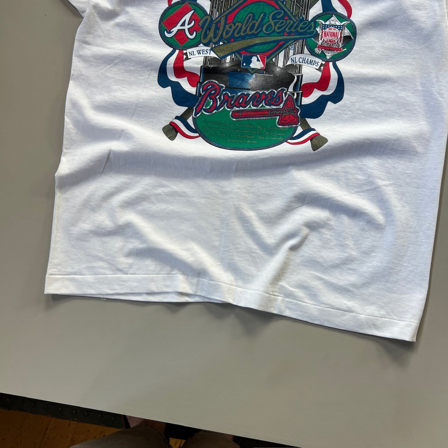 XL 1992 Atlanta Braves World Series T-shirt