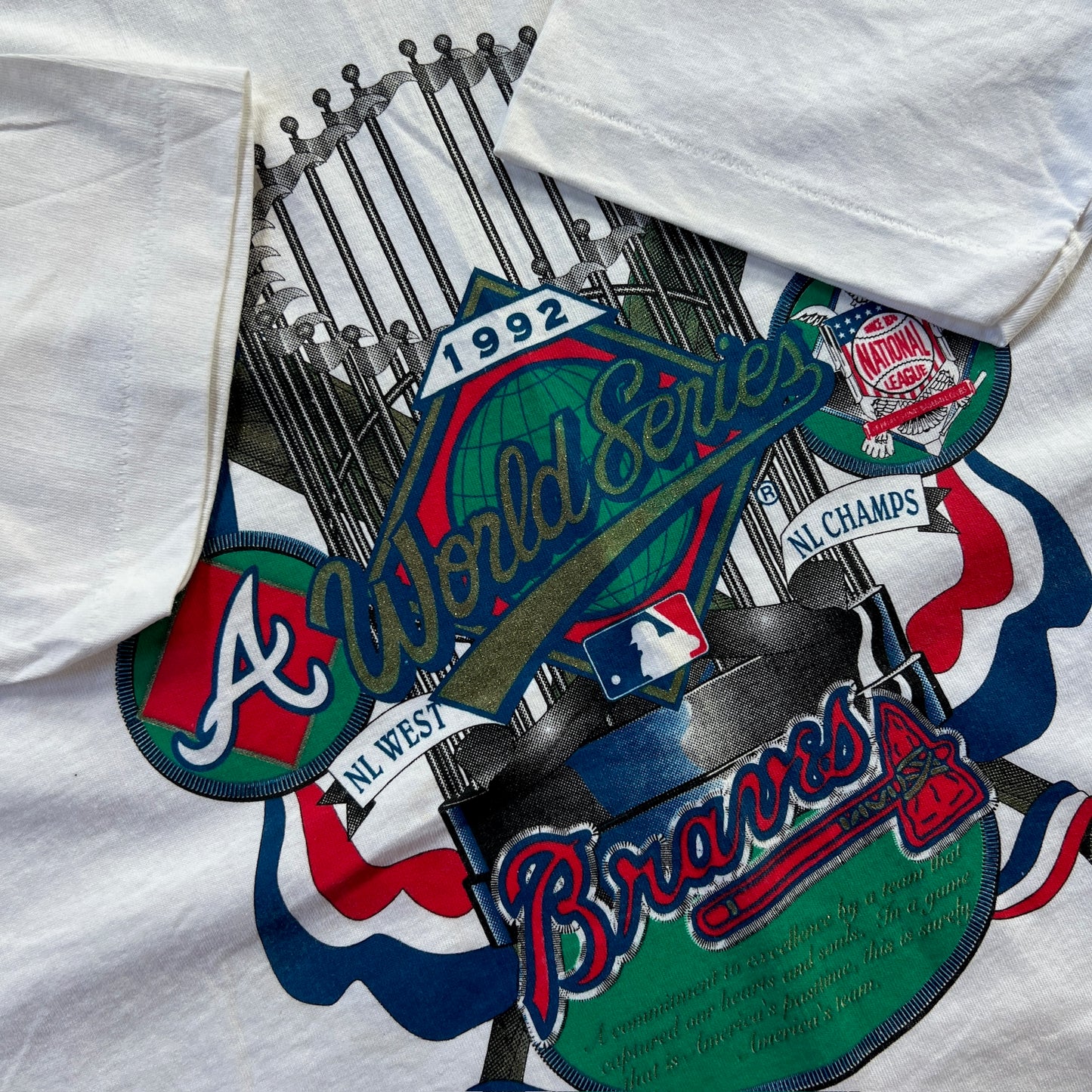 XL 1992 Atlanta Braves World Series T-shirt