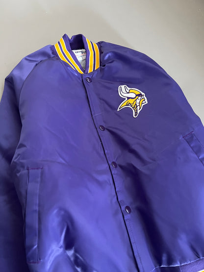 Small Mnnesota Vikings Chalk Line Satin Jacket