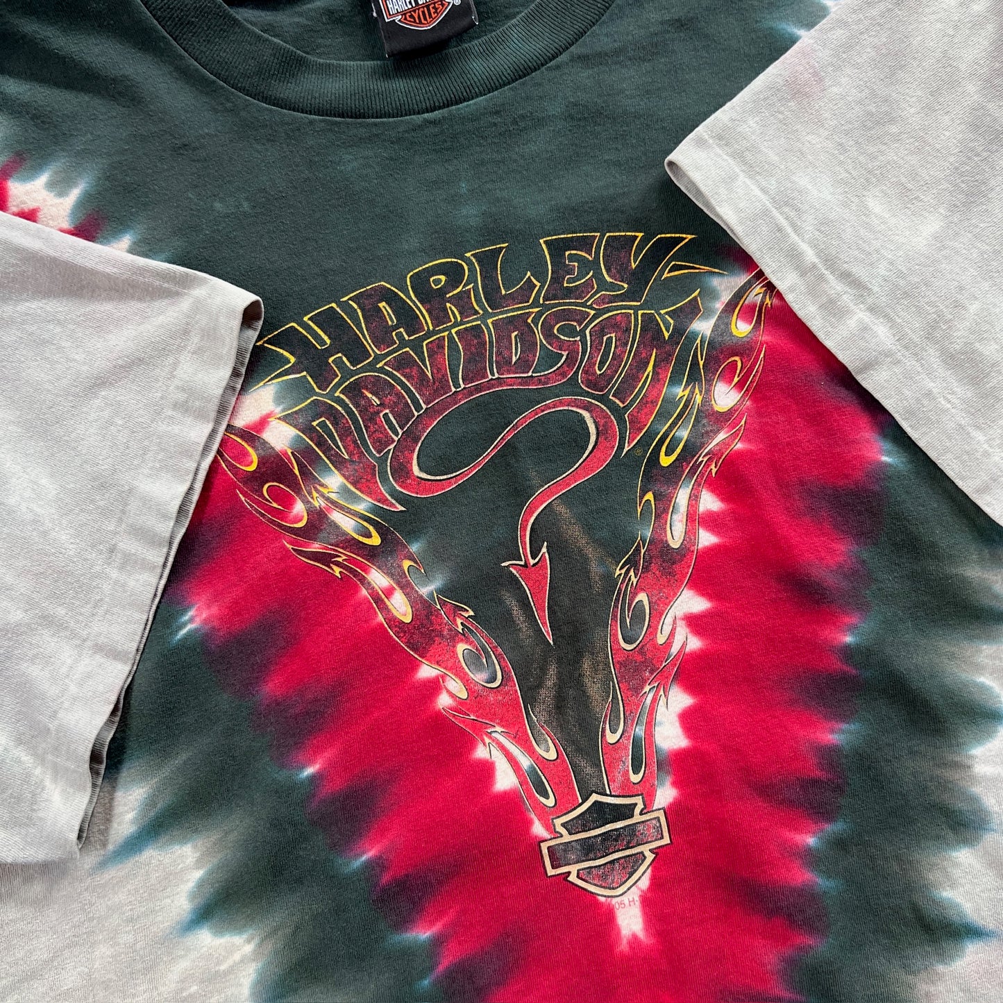 XXL 2005 Hrley Davidson Oregon Tie Dye T-shirt