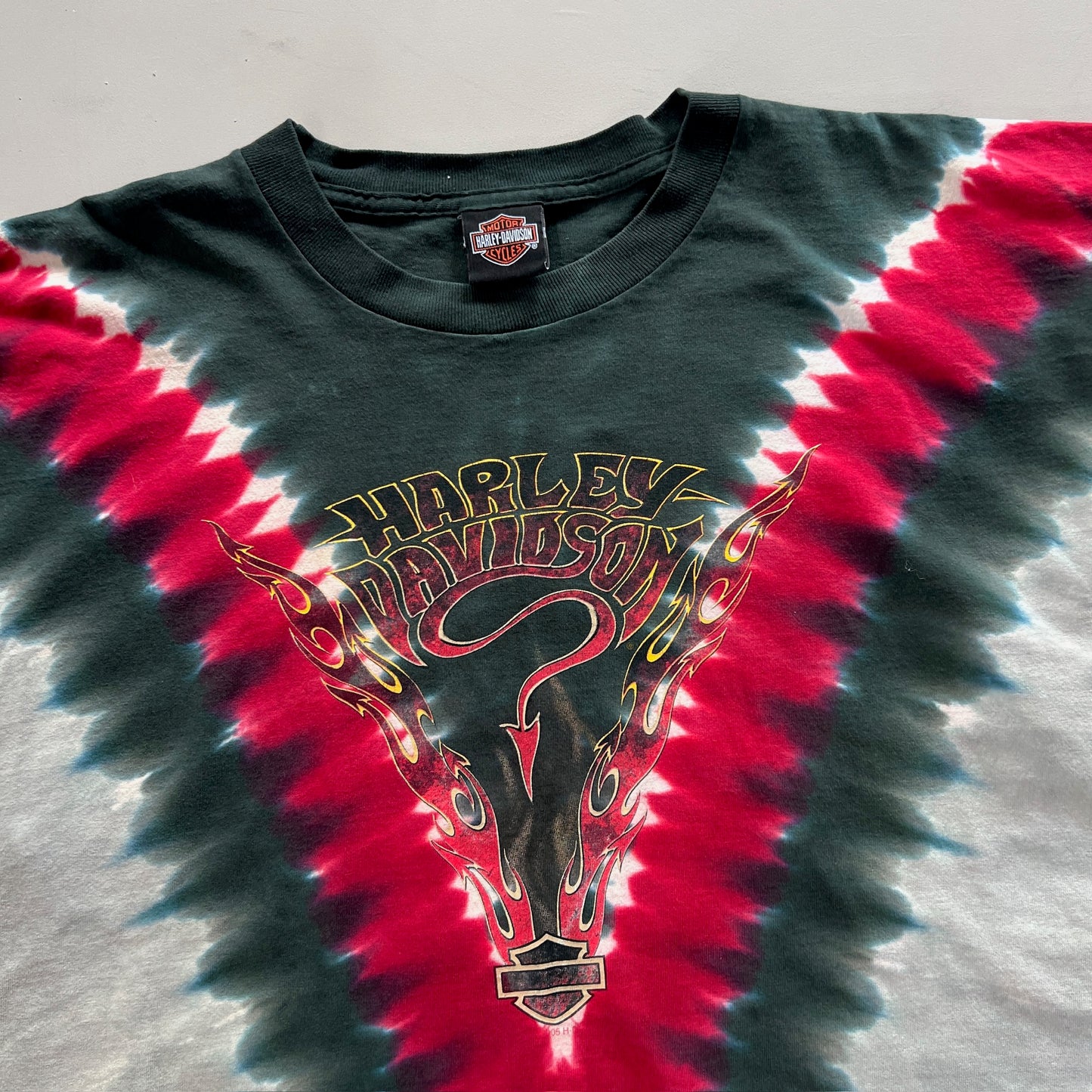 XXL 2005 Hrley Davidson Oregon Tie Dye T-shirt