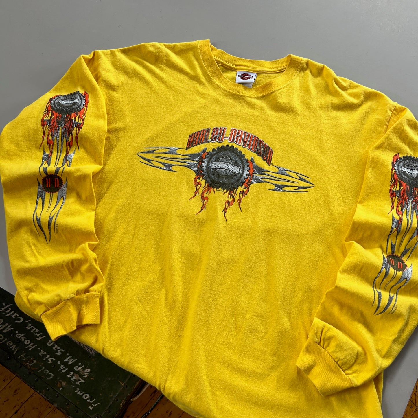 XXL 2004 Harley Davidson Arizona Flame Sleeve T-shirt