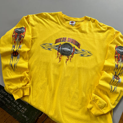 XXL 2004 Harley Davidson Arizona Flame Sleeve T-shirt