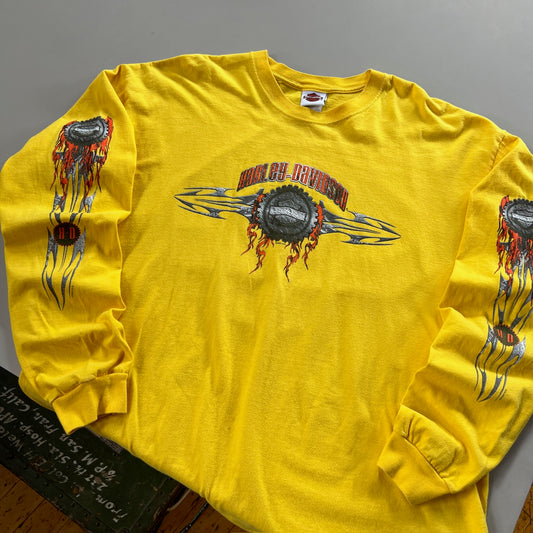 XXL 2004 Harley Davidson Arizona Flame Sleeve T-shirt
