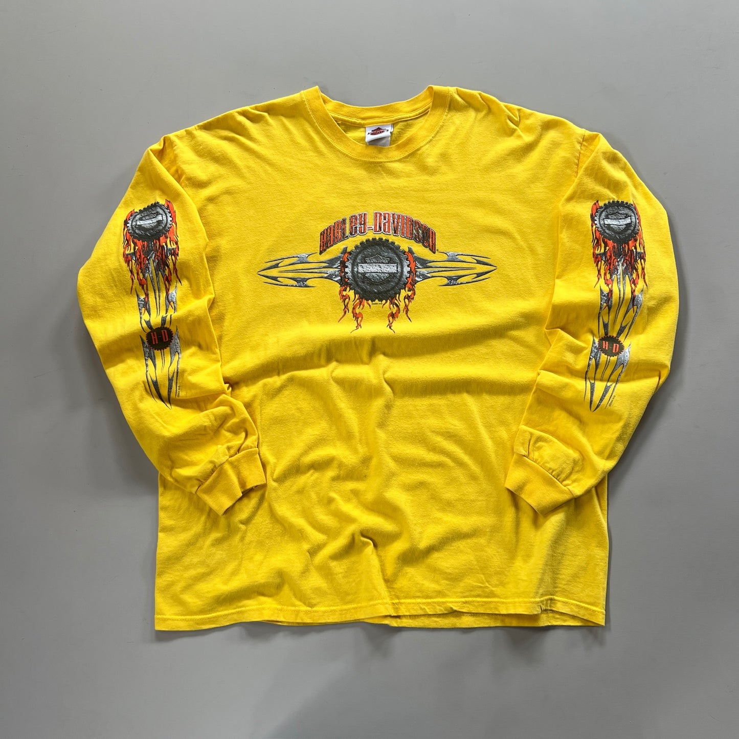 XXL 2004 Harley Davidson Arizona Flame Sleeve T-shirt