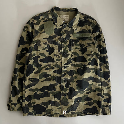 Large Bathing Ape Camo Button Shirt