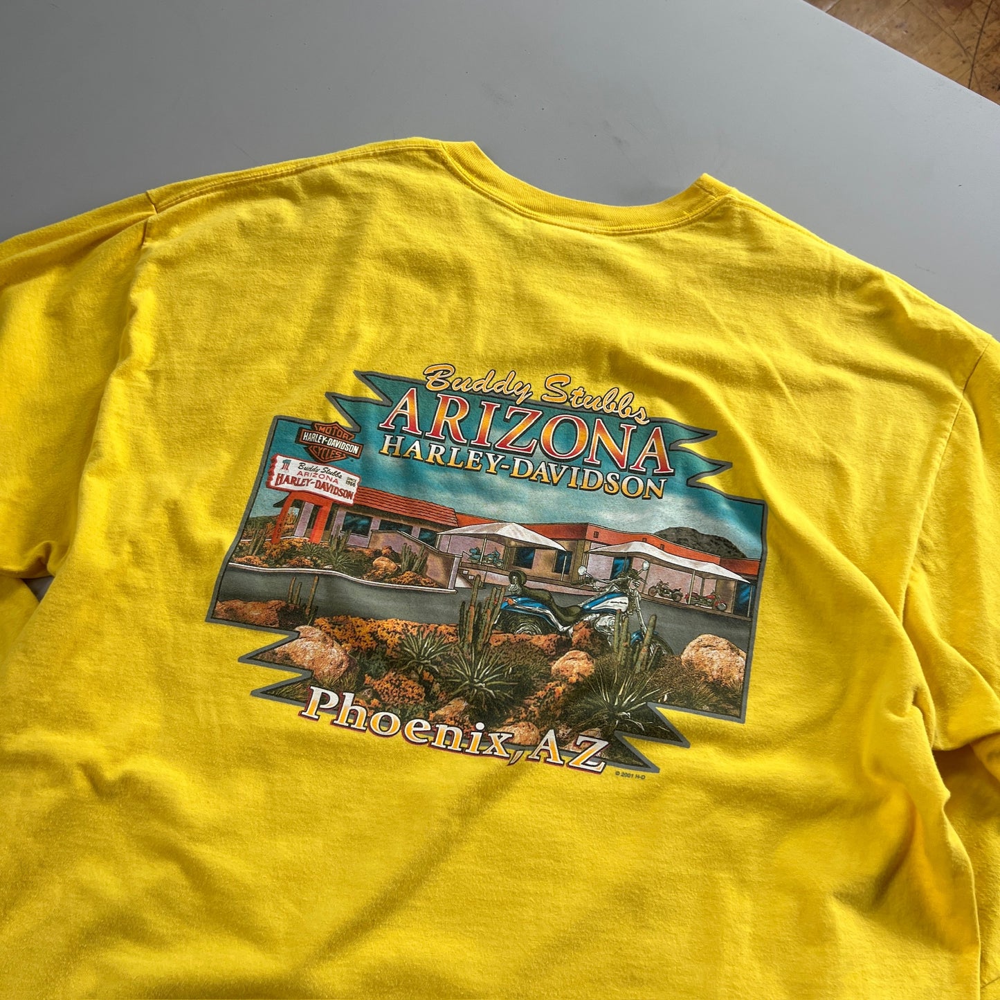 XXL 2004 Harley Davidson Arizona Flame Sleeve T-shirt