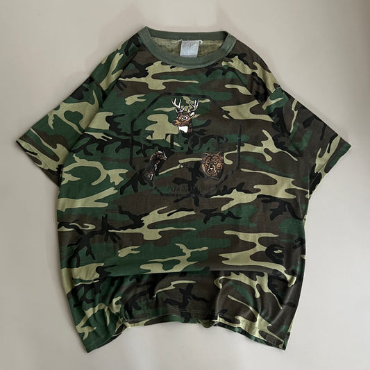 XL 90s STOP The Poaching Camo T-shirt