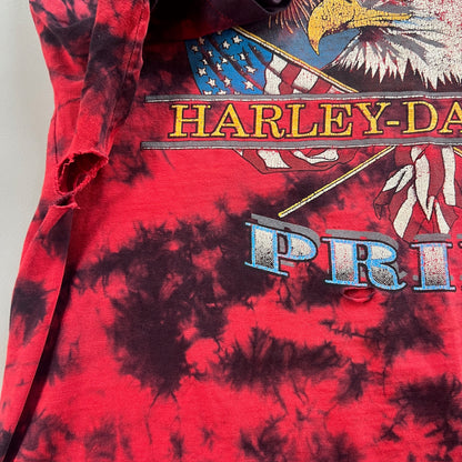 XL 1990s Distressed Harley Davidson Pride Wyoming T-shirt