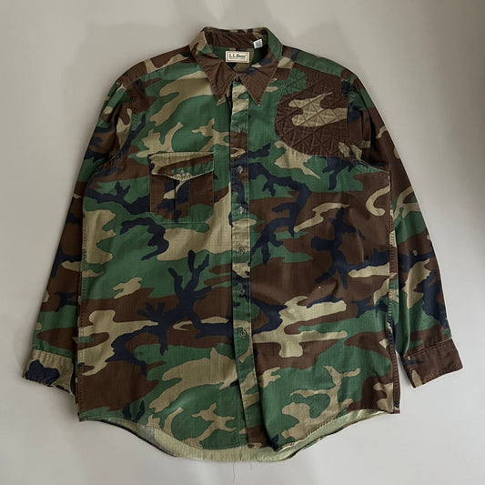 XL 90's LL Bean Camo Hunting Shirt