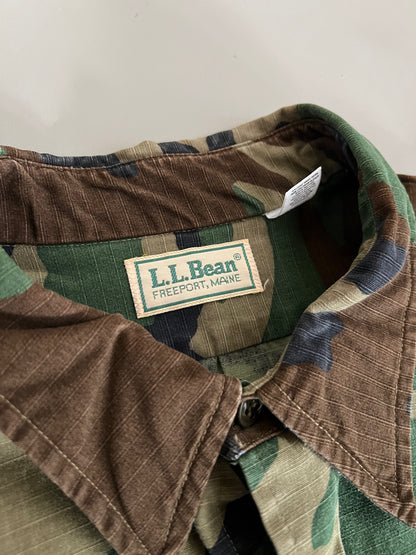 XL 90's LL Bean Camo Hunting Shirt