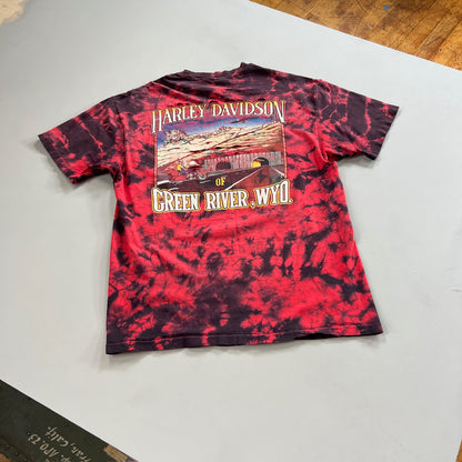 XL 1990s Distressed Harley Davidson Pride Wyoming T-shirt