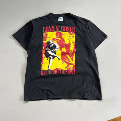 Large 1991 Guns N Roses Use Your Illusion Tour T-shirt