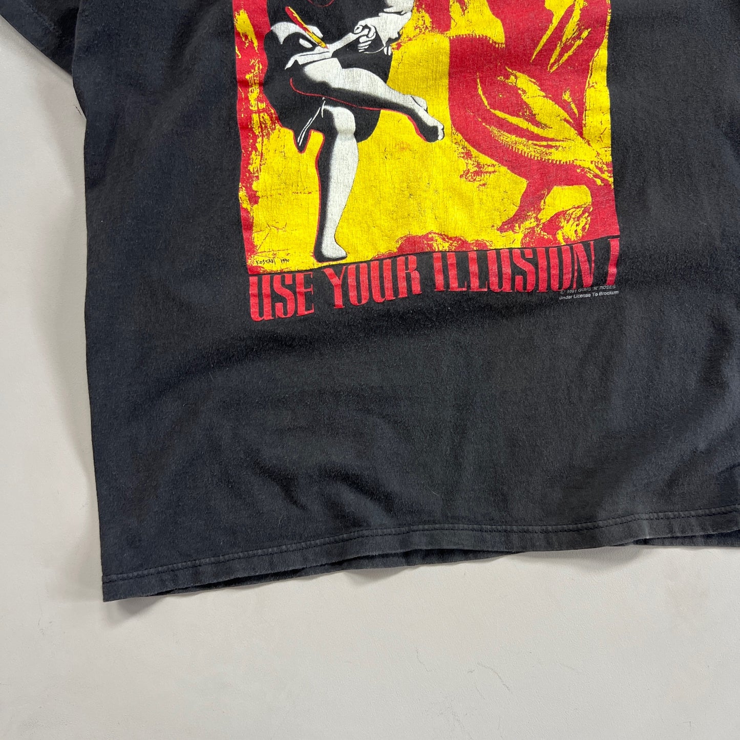 Large 1991 Guns N Roses Use Your Illusion Tour T-shirt
