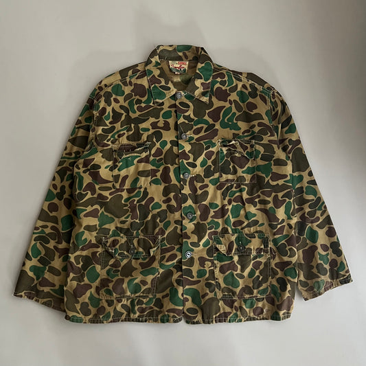 XL 80s World Famous Camo Button Shirt