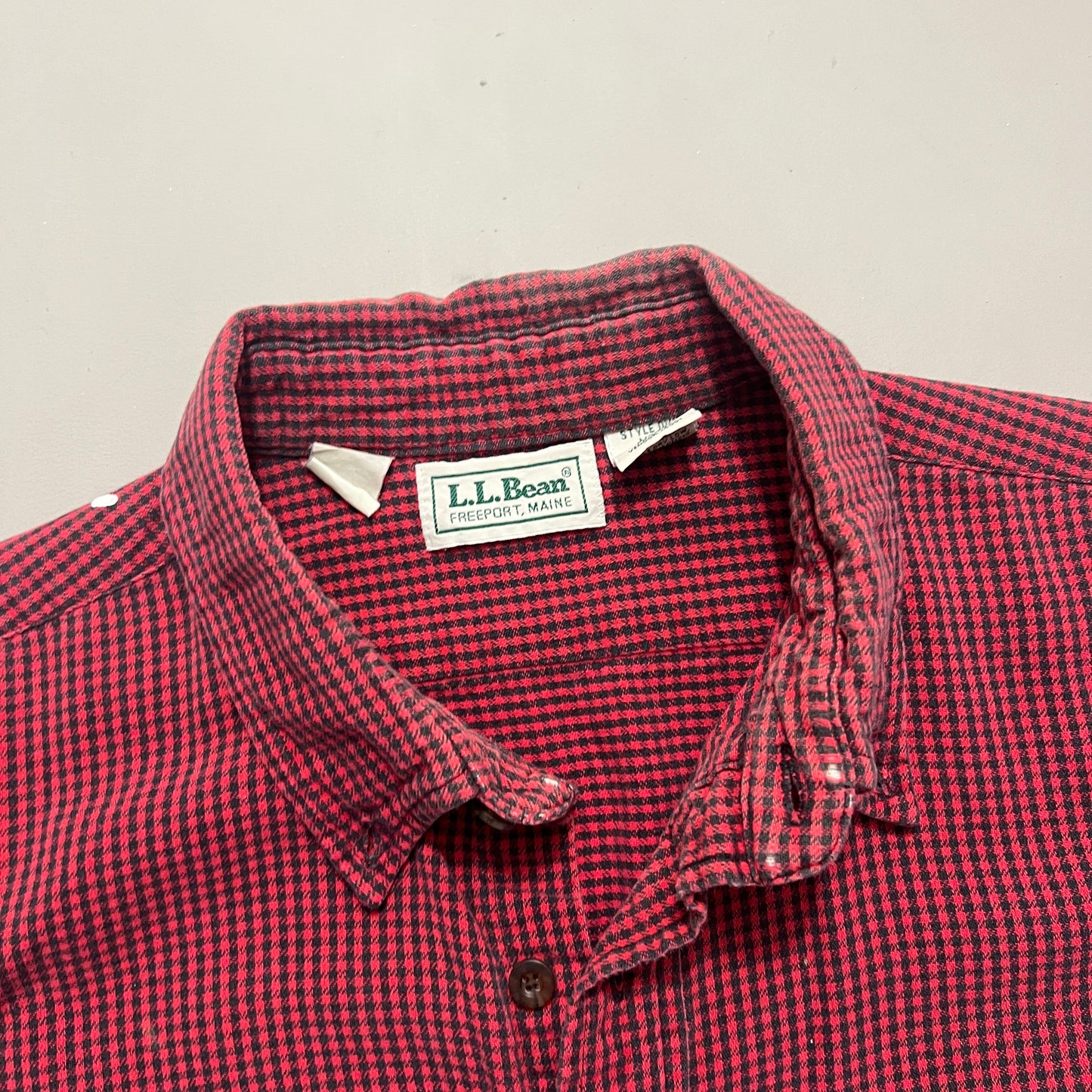 XL 90s Red L.L Bean Button Shirt