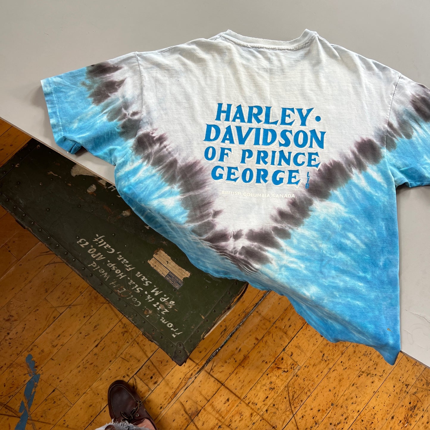 Large 1991 Harley Davidson British Columbia T-shirt