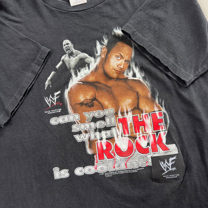 XL 1999 WWF The Rock Can You Smell T-shirt