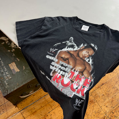 XL 1999 WWF The Rock Can You Smell T-shirt