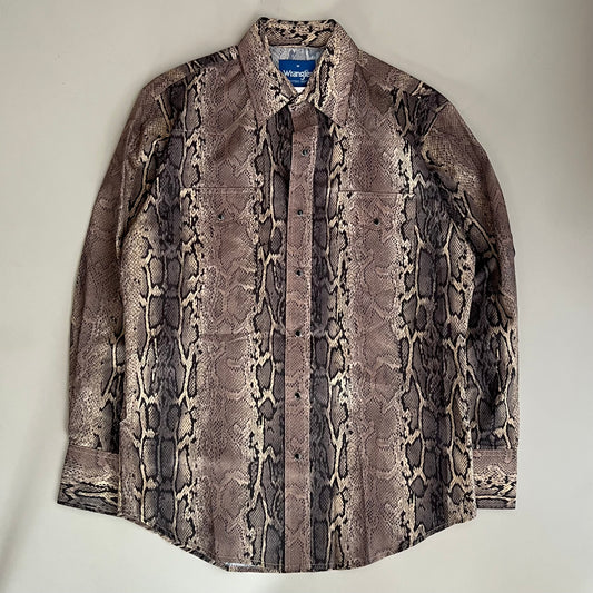 Medium 90s Wrangler Western Wear Snake Print Button Shirt