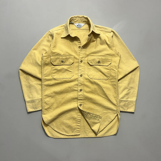 Small 90s Woolrich Mustard Button Shirt