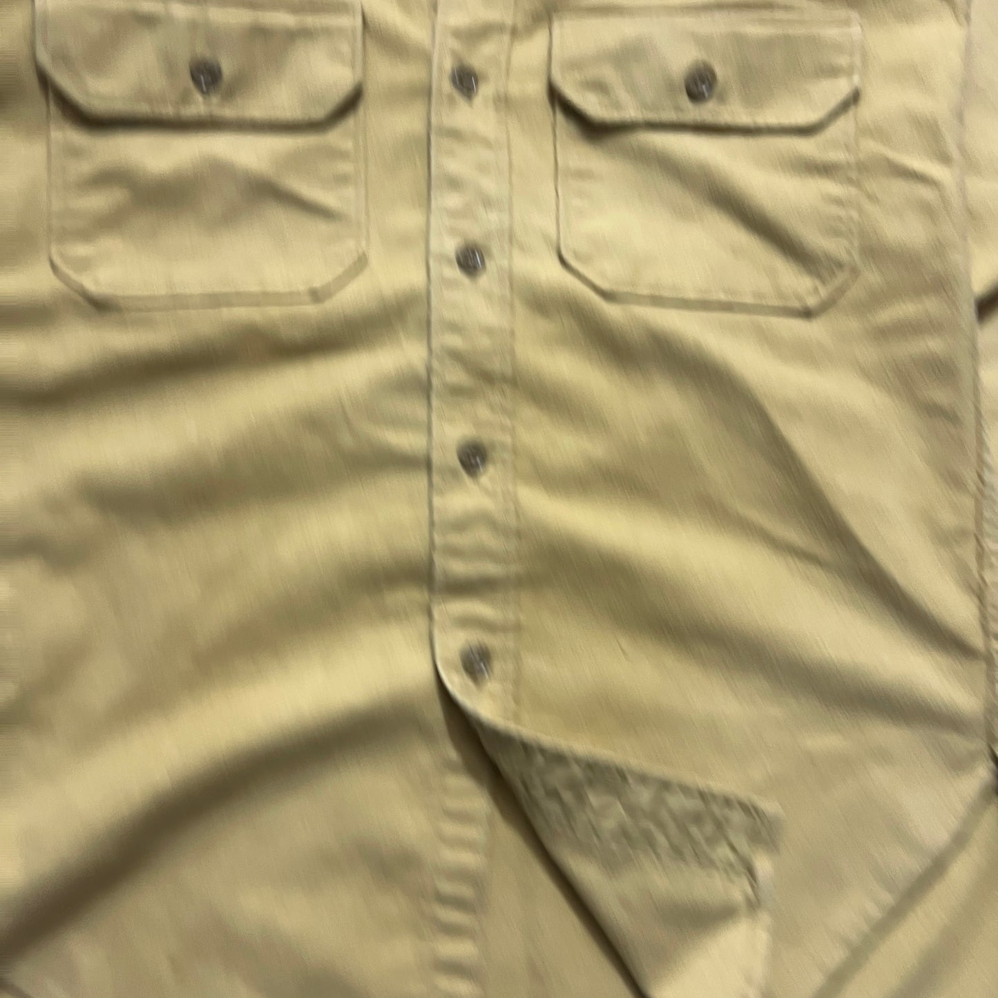 Small 90s Woolrich Mustard Button Shirt