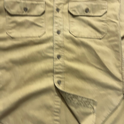 Small 90s Woolrich Mustard Button Shirt