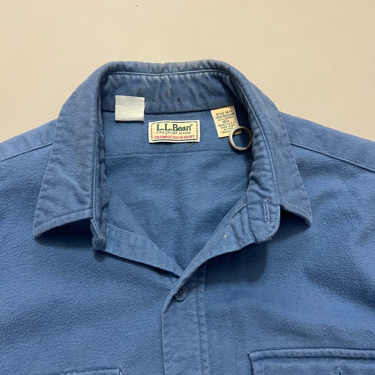 Large 90s L.L. Bean Chamois Button Shirt