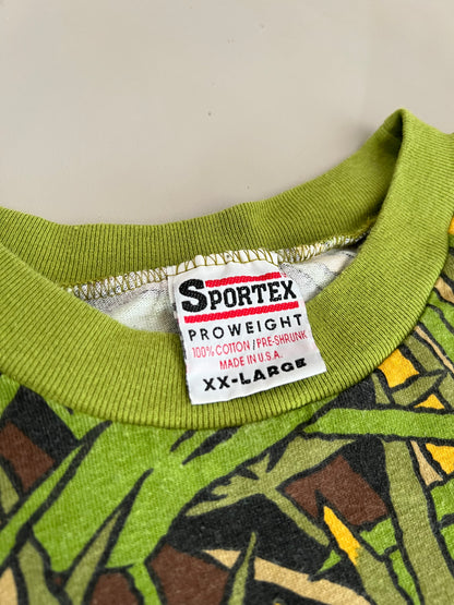 XXL 90s Sportex Palmetto Camo T-shirt